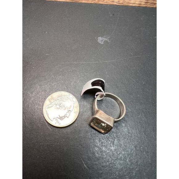 NEW Prasiolite Sterling silver ring 6.87 grams - Picture 4 of 16